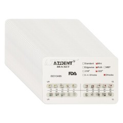USA 50x AZDENT Dental Orthodontic Metal Brackets Braces Mini Roth.022 Hooks 3