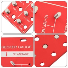 Inch and Metric 28 Thread Identifier Gauge Screw Nut and Bolt Thread Checker
