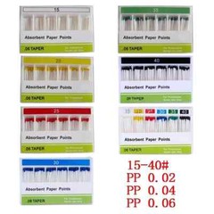 Dental Endo Absorbent Paper Points Endodontic Root Canal Taper 0.02/0.04/0.06