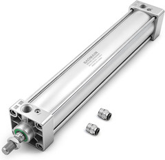 Baomain Pneumatic Air Cylinder SC 63 X 400, PT 3/8 Port, 2-1/2″ Bore, 15.74″ Str