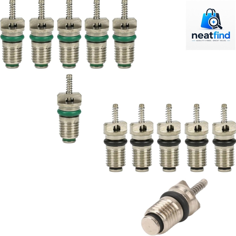 12 Pack Air Conditioning Valve Core Kit R134A Car AC Refrigerant Valve Core L…