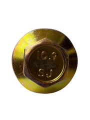 100 pcs M6-1.0×20 Hex Flange Frame Bolt Class 10.9 DIN 6921 Zinc Yellow