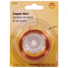 Hillman 50161 Utility Wire, 25 ft L, 18, Copper