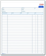 Invoice Book, 8-3/8 X 10-11/16 Inches, 2-Part, Carbonless, White/Canary, 50 Sets