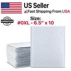 #0 XL 6.5×10 (6.5×9) Poly Bubble Mailers Padded Envelopes Mailing Shipping Bags
