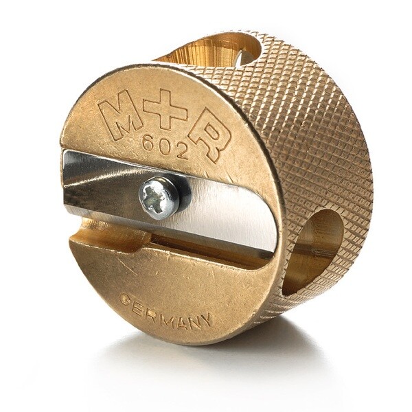 Mobius + Ruppert (M+R) Brass Artists Pencil Sharpener Germany 602-Double Round