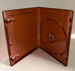 SALE! 10 HD Single 12mm DVD Cases Box With Logo, Burgundy Red, HD-DVD-S12-R-W