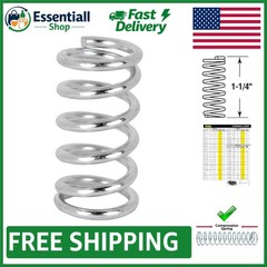 Heavy-Duty Nickel-Plated Compression Spring 0.091 GA – 2 Pack, Versatile Use