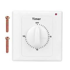 Countdown Timer Switch AC220V Electronic Mechanical Countdown Controller 86Panel