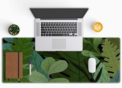 Desk Mat, Large Pad Mouse 31.5L x 11.8W inches, Monstera Leaves