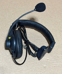 HME HS15 Intercom Headset 306G100-1 w/ Mini DIN 4 Pin Connector