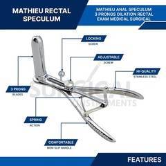 Mathieu Anal Rectal Speculum 3 Prong OB/GYN Urology Surgical Medical German Grad