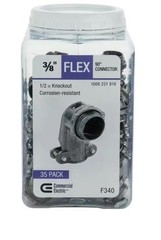 3/8 in. (1/2 in. knockout) Flexible Metal Conduit (FMC) 90° Connector (35-Pack)