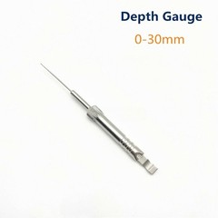 Stainless Steel Depth Gauge 0mm To 30mm /60mm/40mm/90mm Orthopedics Instruments