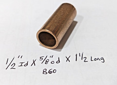 Oilite Bushing Bronze New 1/2 id x 5/8 od x 1-1/2 Brass Bearing sleeve Bush