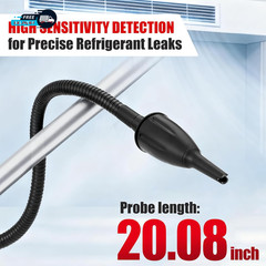 HVAC Refrigerant Leak Detector Heated Diode Sensor Battery Powered | Halogen