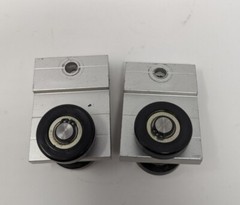 Pair of Liko Likorall Carriage Wheels Ceiling Mounted Lift 3126017 NO SCREWS
