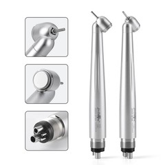 Dental 45° Degree Surgical High Speed Handpiece Push Button 4Holes Single Spray