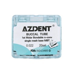 AZDENT Dental Orthodontic Bondable Buccal Tubes 1st/ 2nd Tubes Roth 022/MBT 022