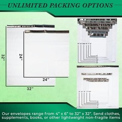 Ultra Heavy Duty 5MIL Poly Mailers Shipping Mailing Poly Bags 24in X 24in