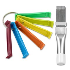 Air Conditioner Condenser Fin Comb Cleaning Tool Kit FCR6 Stainless Brush Set