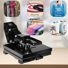 Digital Transfer Sublimation Plate Mug 15″x15″ T-Shirt Heat Press Machine 110V
