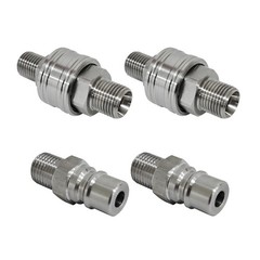 M16-M14 Hydraulic Attachment Fittings Quick Connect Adapters For Mini Excavator