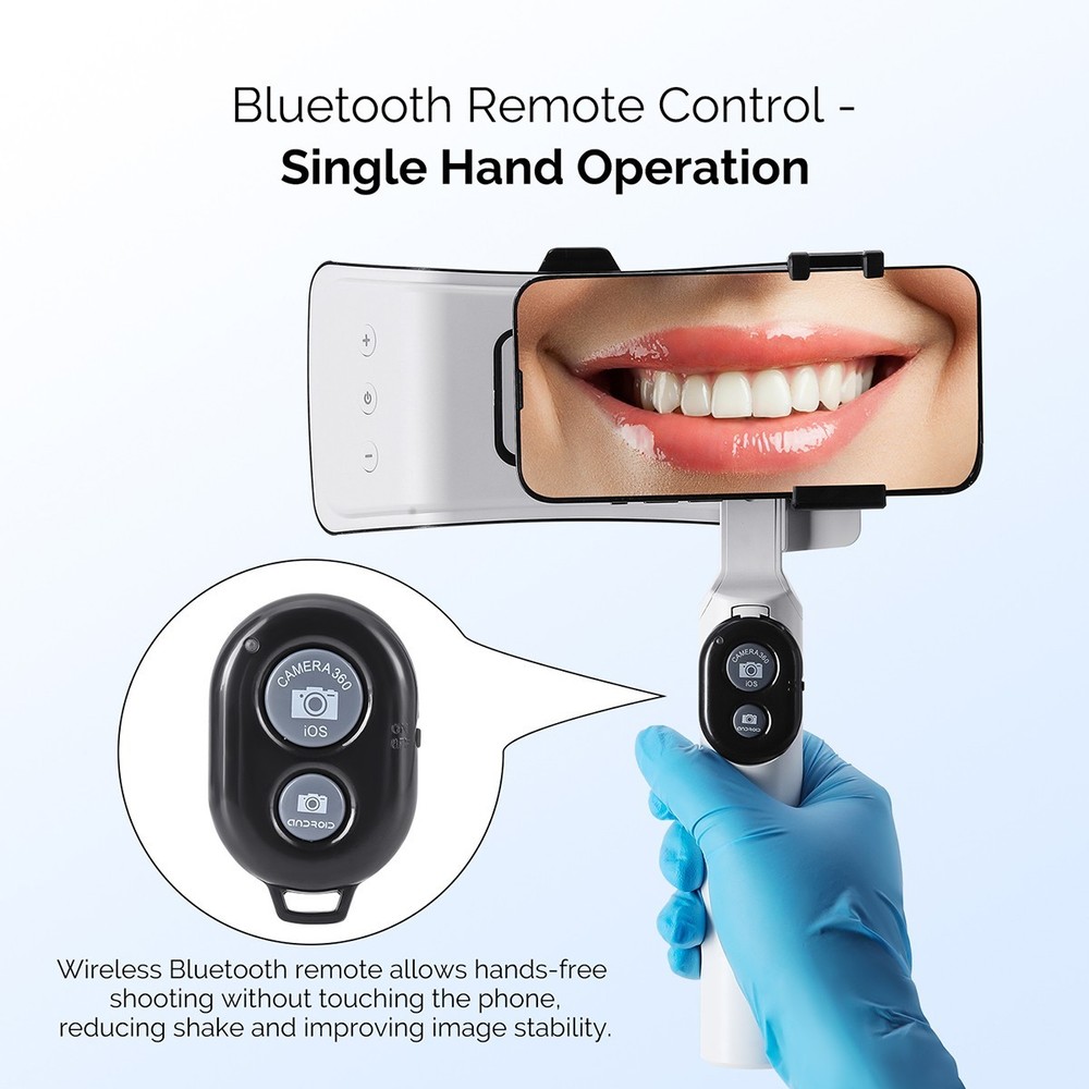 Dental Photography Light 20 LED 50000LUX CRI95 Bluetooth Remote Intraoral Oral