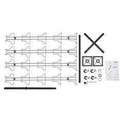 Greeting Card Rack Spins 20 Pocket Black Retail Display 6″ x 8 Cards Sign Holder