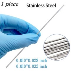 Dental Orthodontic Twisted Lingual Retainer Wire Flat Strand Stainless Steel