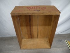 Vintage TRIB-O Brand Tomato Wood Crate Box Vine Ripened Produce Mexico