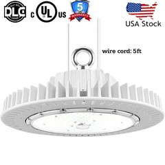 LED High Bay Light 150W UFO LED Low Bay Shop Light Fixture 5000K Daylight UL DLC