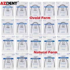 AZDENT Dental Orthodontic Super Elastic Niti Round Arch Wires Ovoid/Nature Form