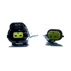 6″ ASSEMBLED WATERPROOF 2 PIN ELECTRICAL 1.8MM AWG WIRE CONNECTOR PLUG