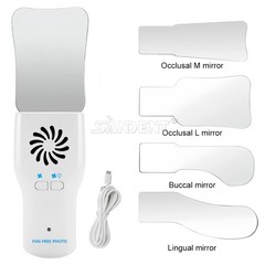 Dental Orthodontic LED Automatic Anti-fog Mirrors for Oral Photography Reflector