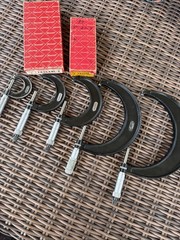 STARRETT Outside Micrometer Set of 5 No. 436 0-1, 1-2, 2-3, 4-5, 5-6 5 Piece Set