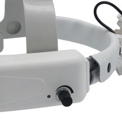 Dental 3.5X-R Surgical Headband Binocular Loupes with Head Light Lamp/Headlight