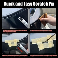 Touch Up Paint(Deep Blue Metallic(PPSB)) for Tesla Model Y/3/S/X, 2 in 1 DIY