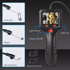 Industrial Endoscope Camera 2.4″ IPS HD 1080P 8mm Lens Pipe Sewer Inspection