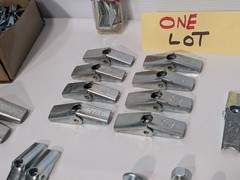 Large Lot of Assorted Sized Hollow Wall Mounting Toggle Bolts Pre-Owned as shown