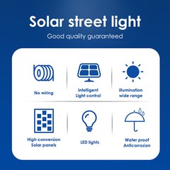 4500000000LM Commercial Solar Street Light Motion Sensor Backyard Road Wall Lamp