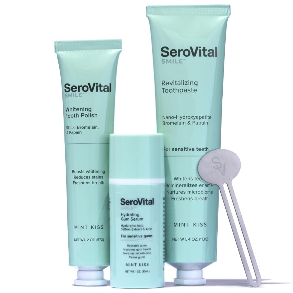 SeroVital Smile Radiant Care Kit – 7 Ounce (Pack of 1), Mint Kiss