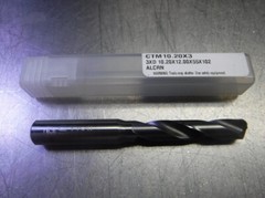 CTMI 10.20mm Carbide Drill 12mm Shank 3XD 10.20×12.00x55x102 ALCRN (LOC1478A)
