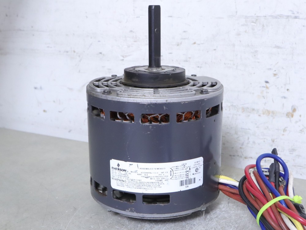 EMERSON K55HXPBJ-1304 Blower Motor 115V 1075RPM 1/3HP 4SPD D340126P04