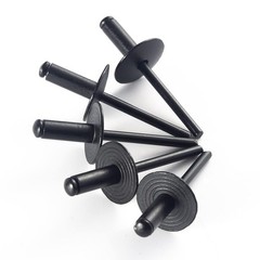 100pcs ALL Black Large Flange Blind Rivets, Aluminum, Flange Diameter 5/8″ 16…