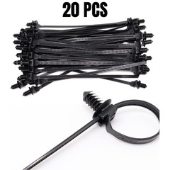 Benliu Cable Zip Tie, 8.3×0.2 inch Heavy Duty Nylon Push Mount Self Lo