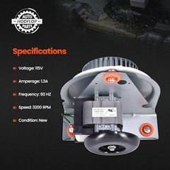 Draft Inducer Blower Fan Motor Assembly 115V 3000RPM HC21ZE117-B J238-150-1571