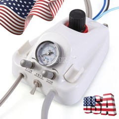 Portable Dental Turbine Unit 3 Way Syringe Work with Air Compressor 2/4 Holes US