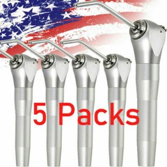 5PCS Dental Air Water Spray Triple 3-Way Syringe Handpiece +Nozzles Tips Tubes
