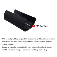 3:1 Heat Shrink Tube – 1″ Clear Dual Wall Marine Adhesive Glue Lined Waterproof